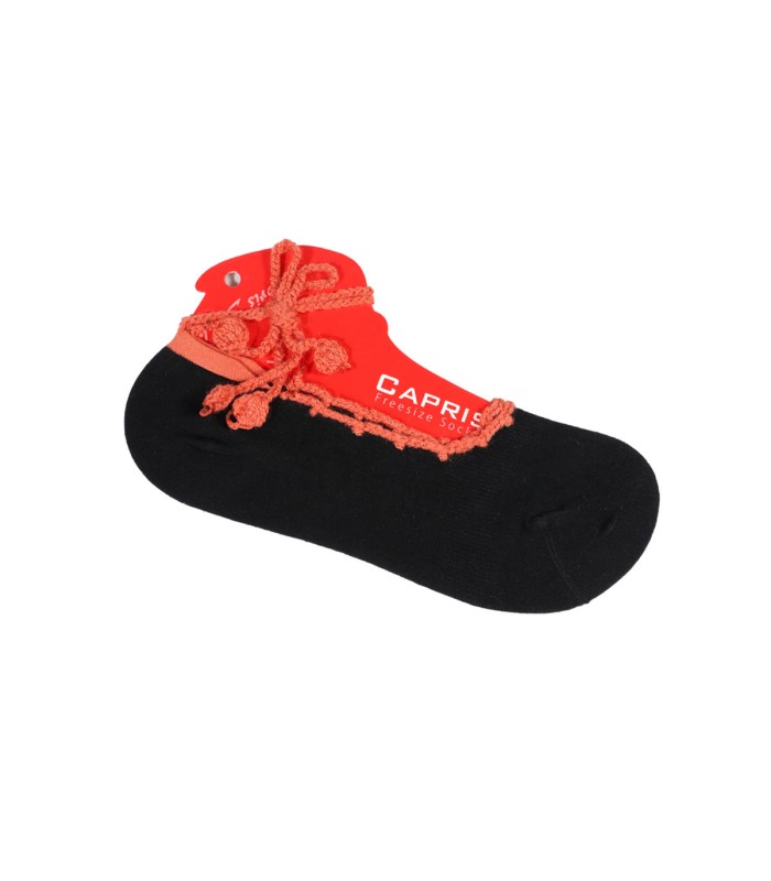 جوراب پاپوش نخی زنانه بند دار کاپریس 4102