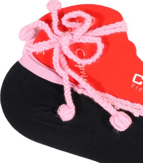 جوراب پاپوش نخی زنانه بند دار کاپریس 4102