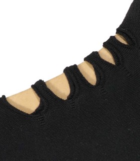 جوراب مچی زنانه فانتزی بتیس مشکی 4104