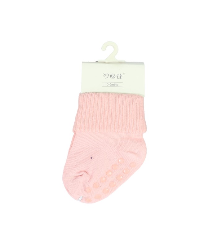 جوراب بچه گانه نوزادی استپ دار لب برگرد وارداتی 4110
