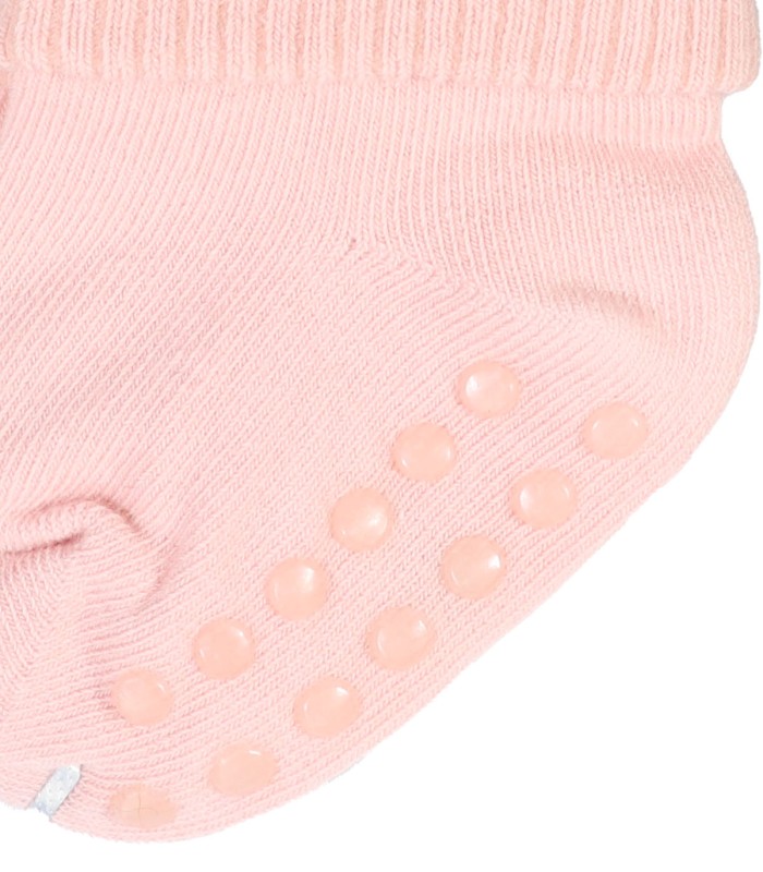 جوراب بچه گانه نوزادی استپ دار لب برگرد وارداتی 4110