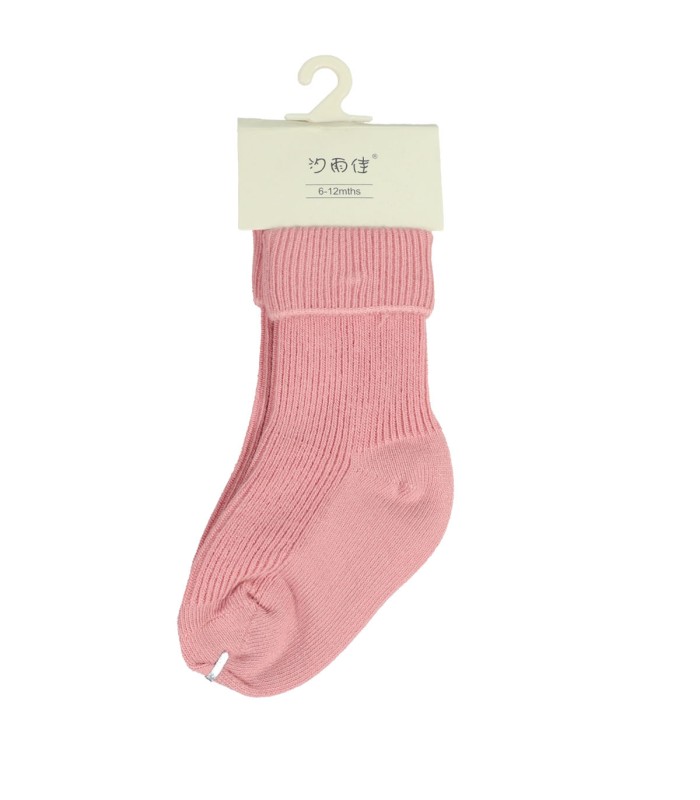 جوراب بچه گانه نوزادی کبریتی لب برگرد وارداتی 4111
