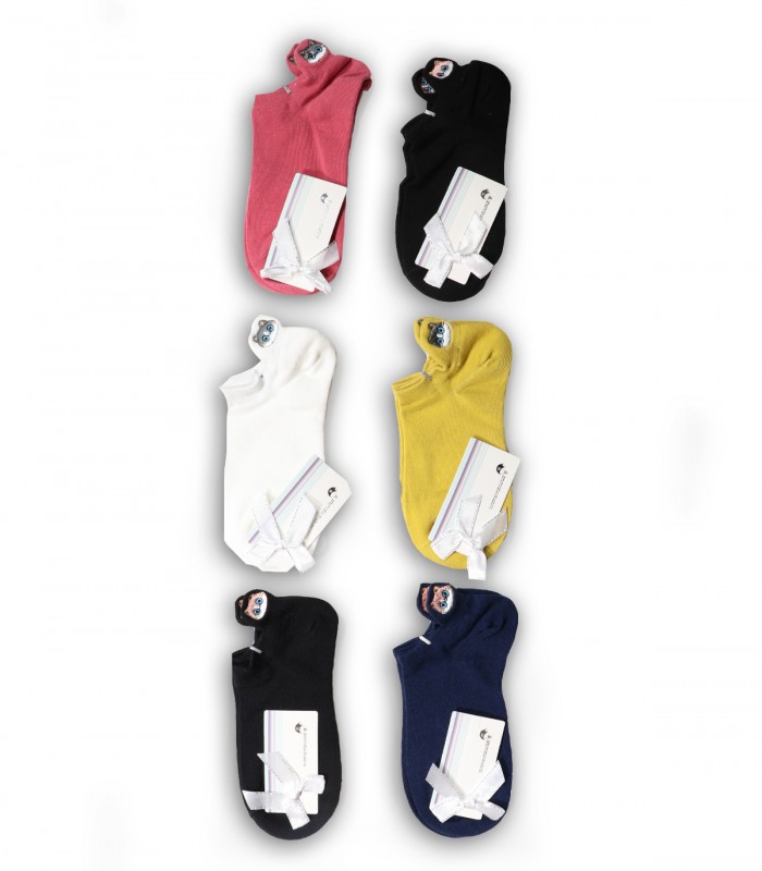 جوراب مچی زنانه و دخترانه ساده گربه