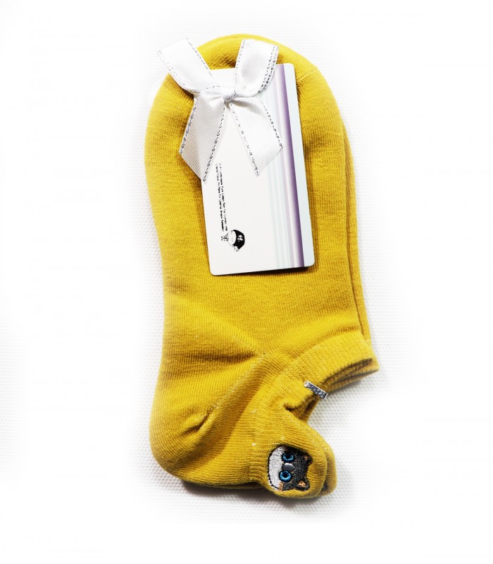 جوراب مچی زنانه و دخترانه ساده گربه