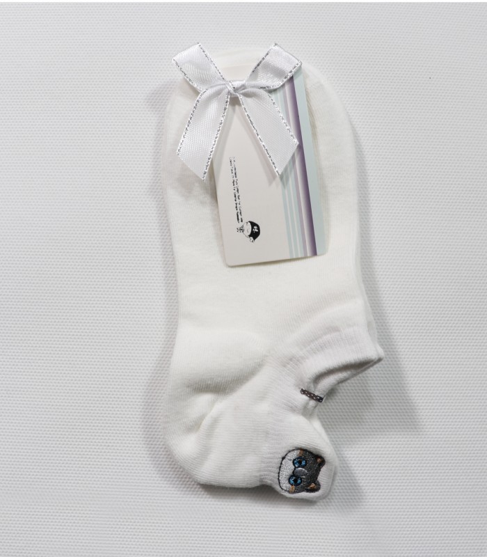 جوراب مچی زنانه و دخترانه ساده گربه