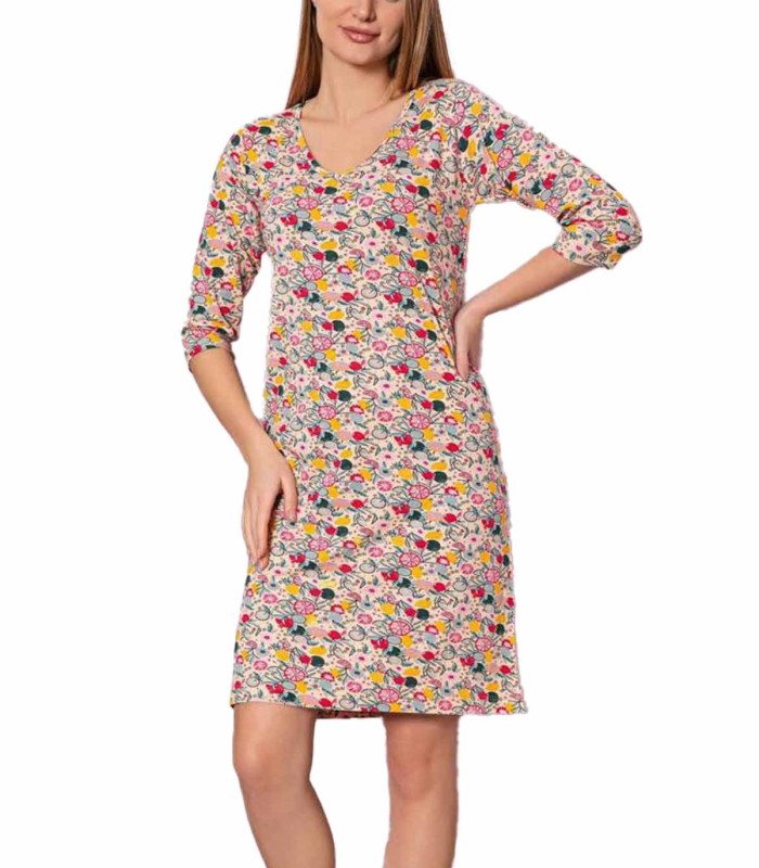 پیراهن زنانه SIDARIS آستین سه ربع باغ میوه مودال 8026