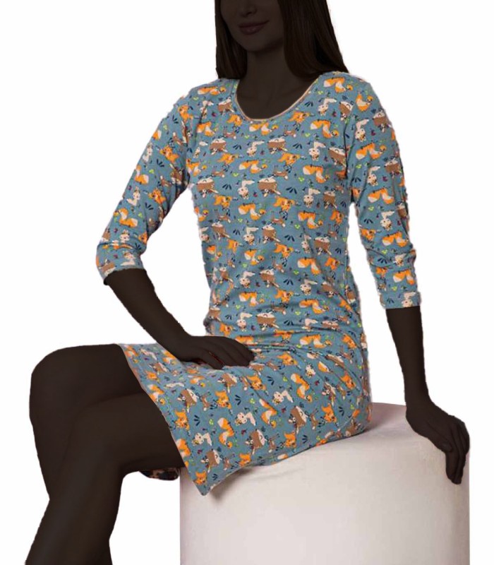 پیراهن زنانه SIDARIS آستین سه ربع عروسکی مودال اصل 8025