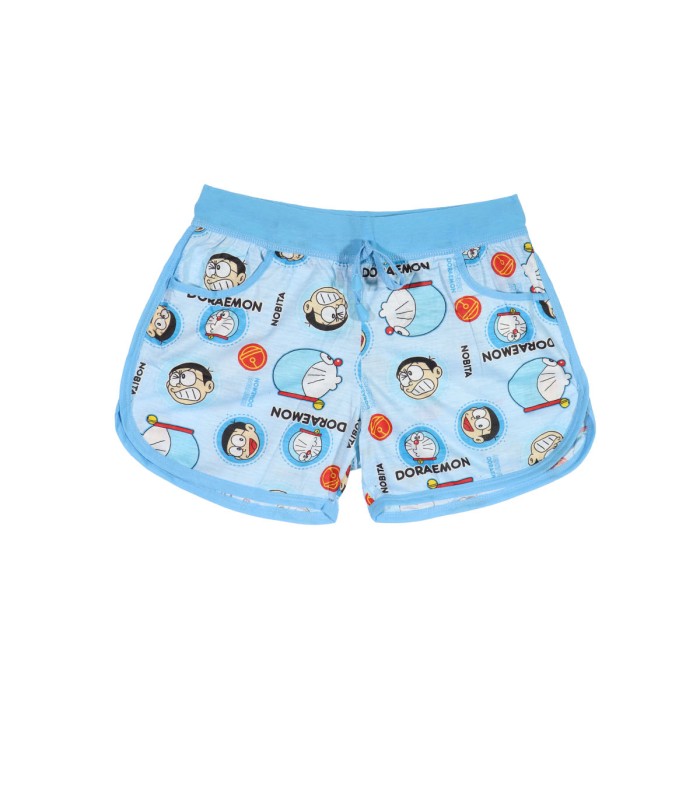 شورتک عروسکی نخی آبی  china طرح دورامون و نوبیتا 7002