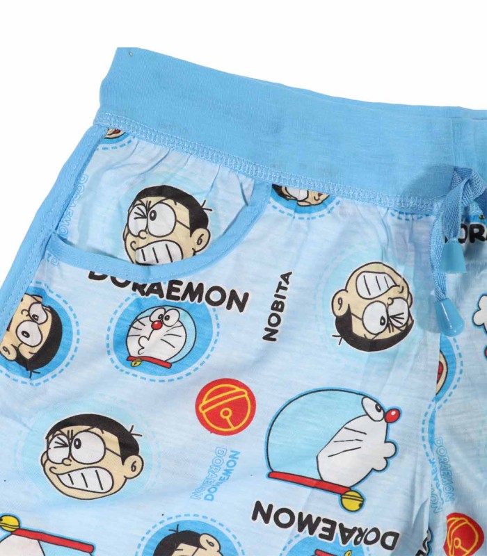 شورتک عروسکی نخی آبی  china طرح دورامون و نوبیتا 7002