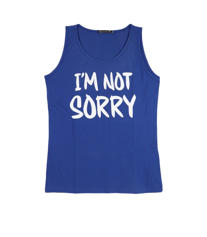 تاپ حلقه ای زنانه قشنگه  IM NOT SORRY چاپی 2063