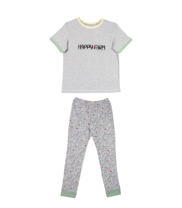 ست تیشرت شلوار بچه گانه ناربن 7تا 8 سال مزرعه شاد 2001