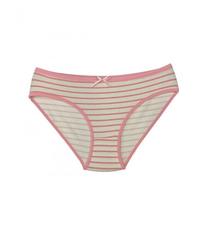 شورت اسلیپ زنانه راه راه سفید صورتی