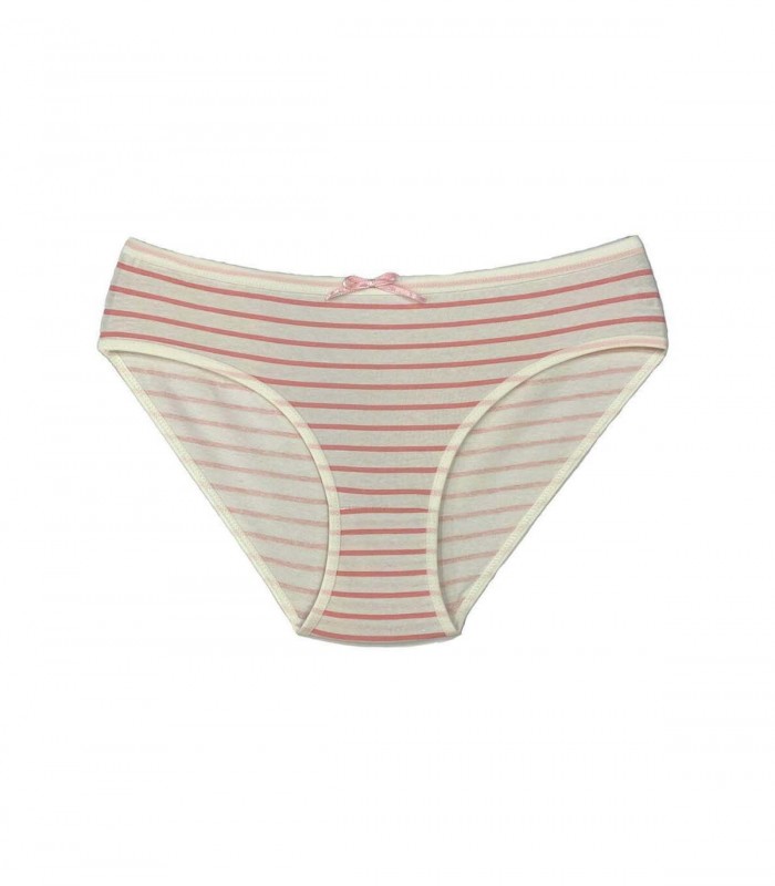 شورت اسلیپ زنانه راه راه سفید صورتی