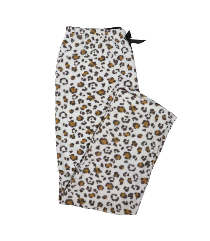 شلوار راحتی زنانه ژاکارد پشمی پوشل طرح پلنگی 2602