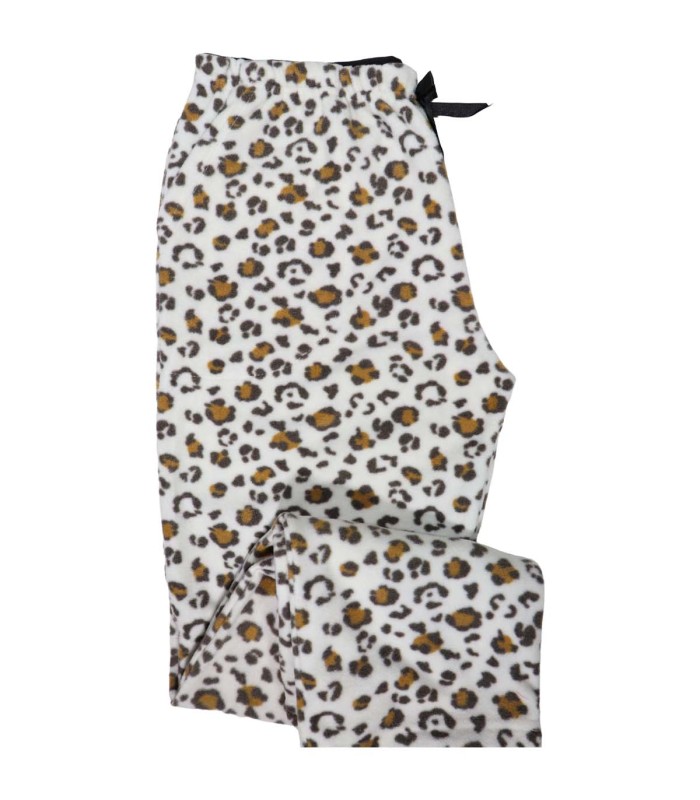 شلوار راحتی زنانه ژاکارد پشمی پوشل طرح پلنگی 2602