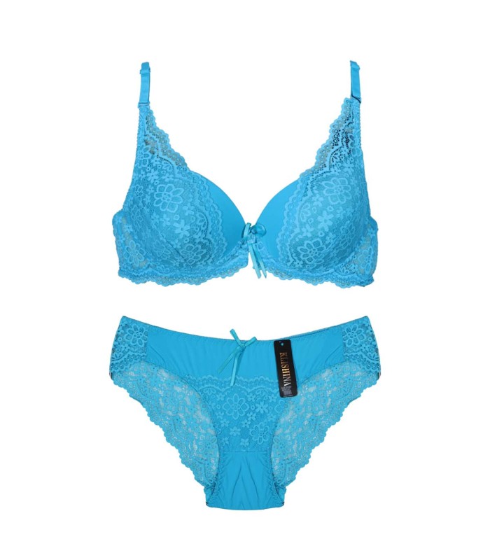 ست شورت و سوتین فانتزی اسفنجی کاپ C درجه یک گیپوردار 9002